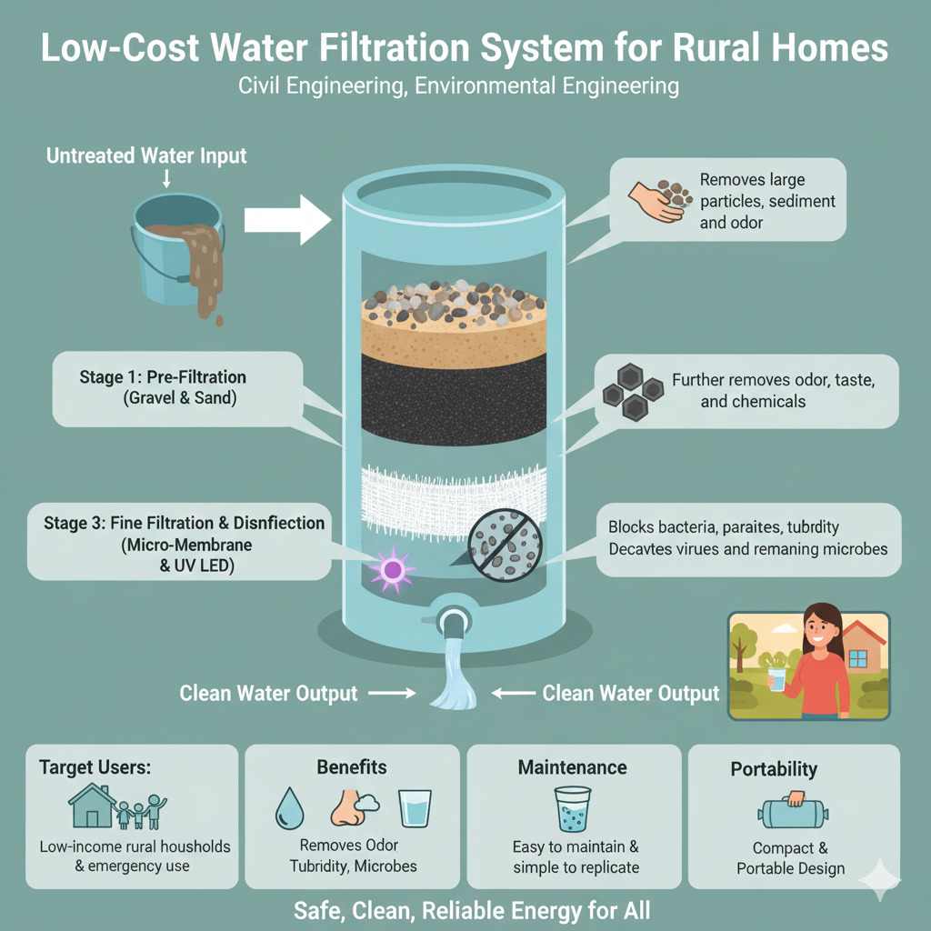 Low-Cost Water Filtration System for Rural Homes