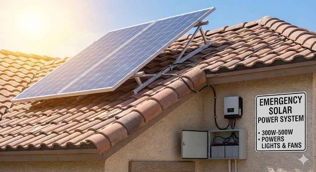 Rooftop Solar Power System (Small 300W–500W)