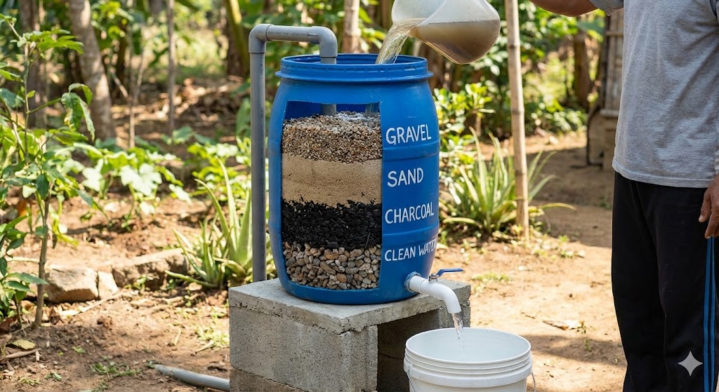 Low-Cost Bio-Sand Household Water Purifier